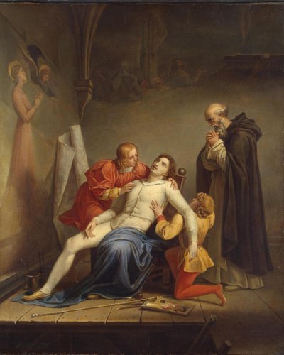 The Death of Masaccio by Louis Charles Auguste Couder